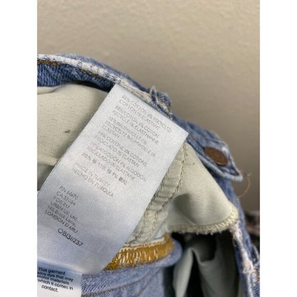 Urban Outfitters BDG Jeans Womens 28 Denim Blue Slim Straight Distress High Rise - Picture 15 of 16